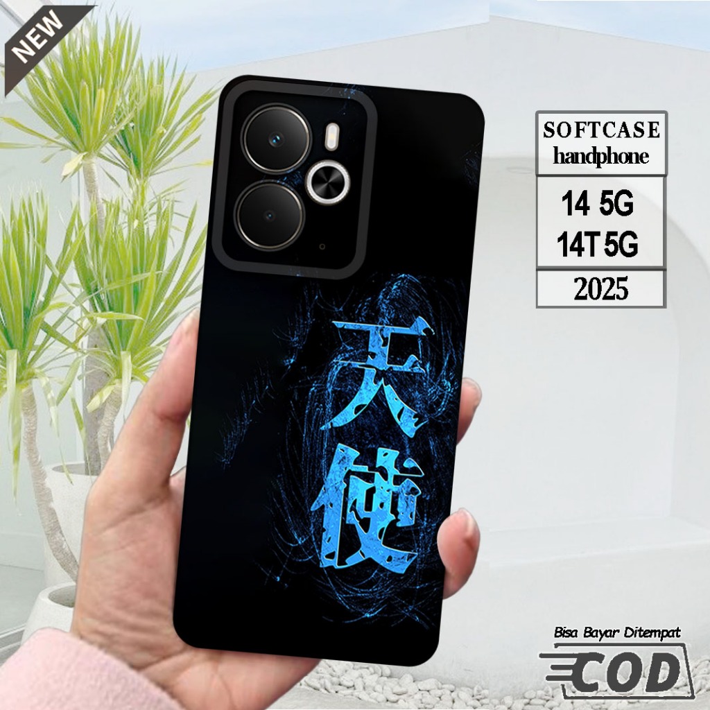 Silicone Realme 14 5G 2025 และ Case Realme 14T 5G 2025 _เคส ยืดหยุ่นสีดําใสยืดหยุ่น