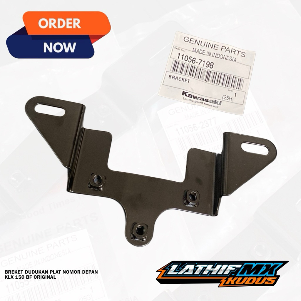 ORIGINAL KLX 150 BF FRONT LOCATION PLATE BRACKET 11056-7198