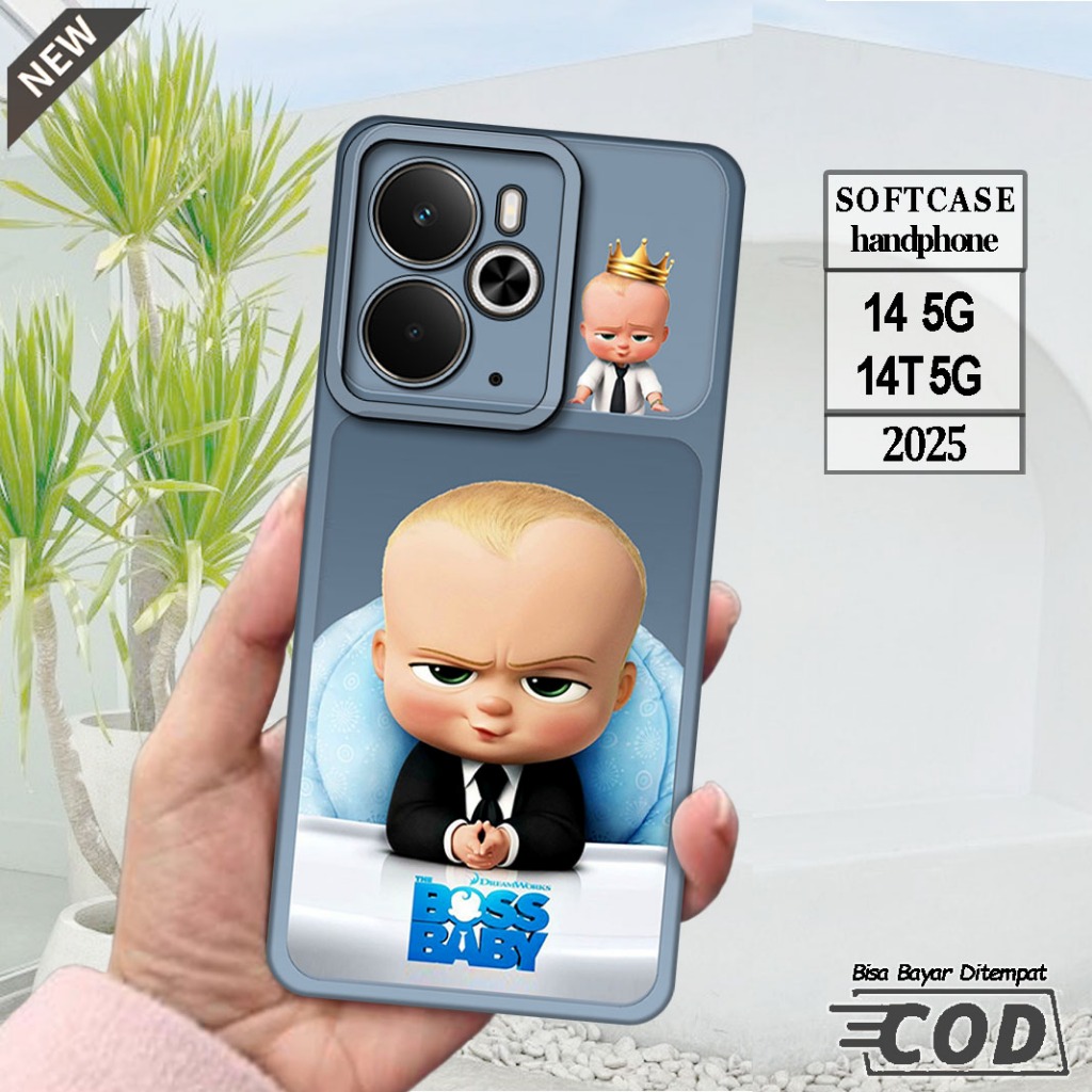 Silicone Realme 14 5G 2025 และ Case Realme 14T 5G 2025 _เคส ยืดหยุ่นสีดําใสยืดหยุ่น