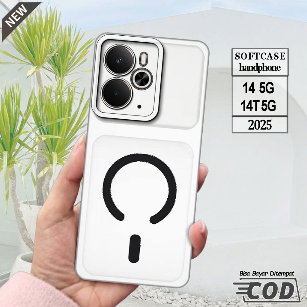 Silicone Realme 14 5G 2025 และ Case Realme 14T 5G 2025 _เคส ยืดหยุ่นสีดําใสยืดหยุ่น