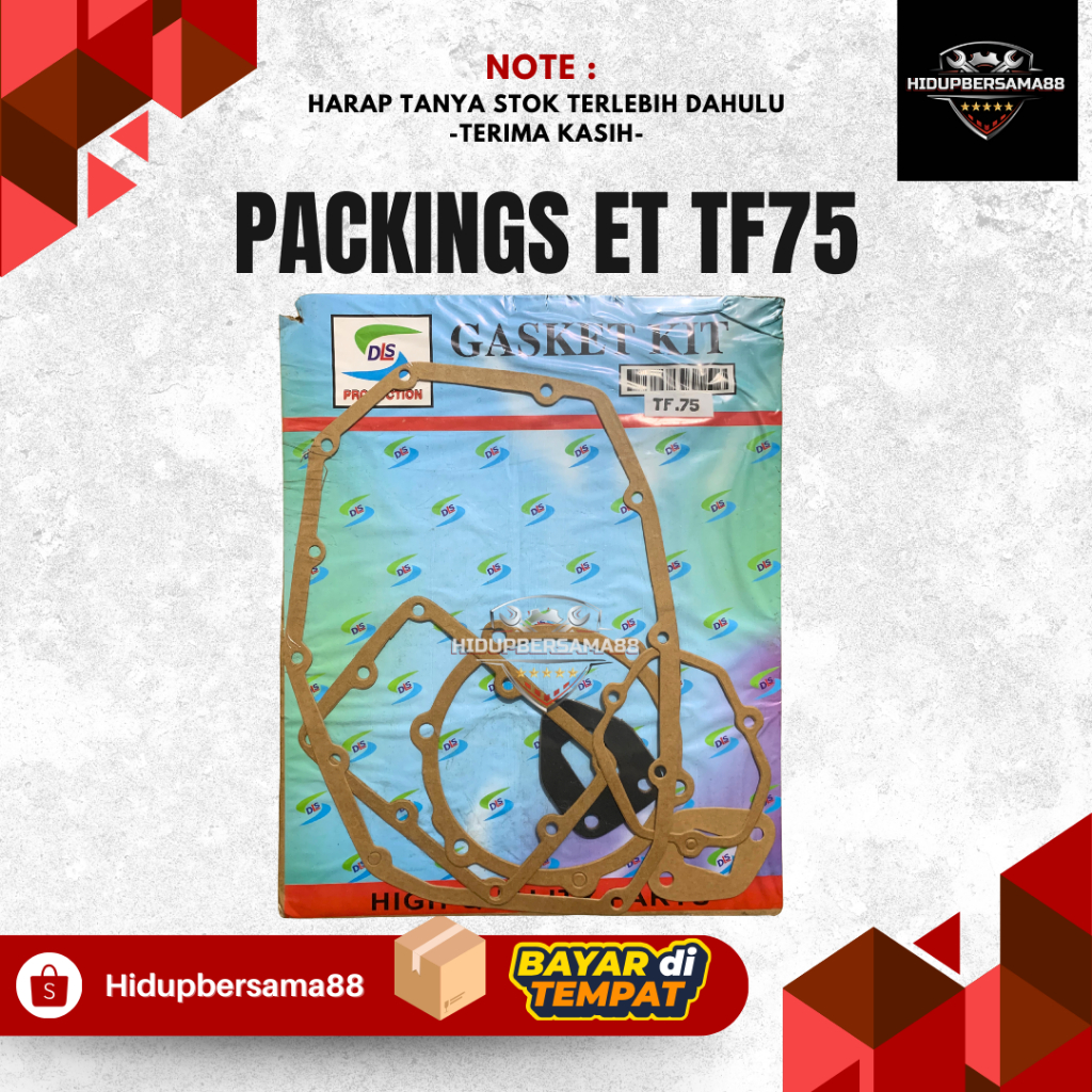 MESIN PACKING SET TF75 TF 75 DLS - ชุดบรรจุ TF75 TF85 / ชุดปะเก็น TF75 TF85 TF 75 TF 85 PACKING SET 