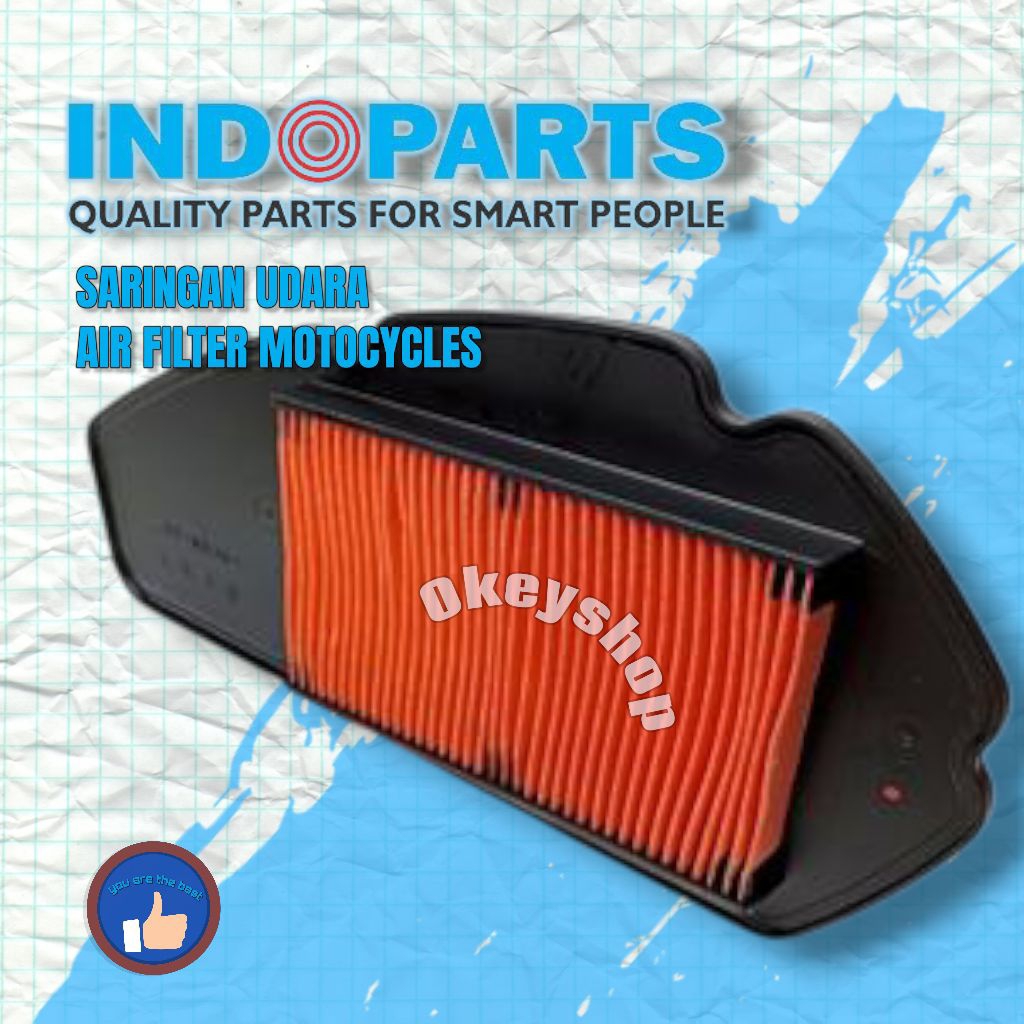 INDOPARTS B6H-E4451-00 กรองอากาศ AEROX 155, LEXI 125