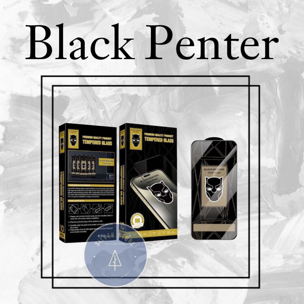 TEMPERED GLASS BLACK PANTER XIAOMI REDMI 6 6A 7A 7 8 8A 8APRO 9 9 9A 9C 9T 10 10A 10C A1 A2 2023 A1 