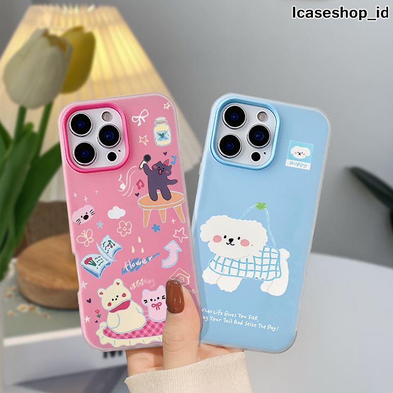 CASE CASING JELLY สี 2 IN 1 สําหรับ XIAOMI REDMI A1 A2 A5 8A 9 9A 9C 9T 10 12 12C 13 13C 14C 15C POC