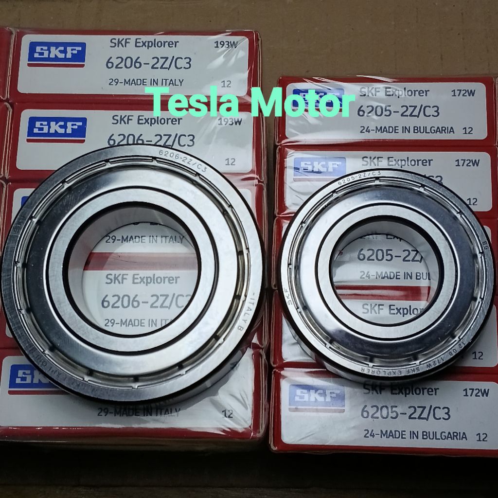 แบริ่ง 6205 6206 2Z/C3 SKF อิตาลี BULGARIA IRON CAP