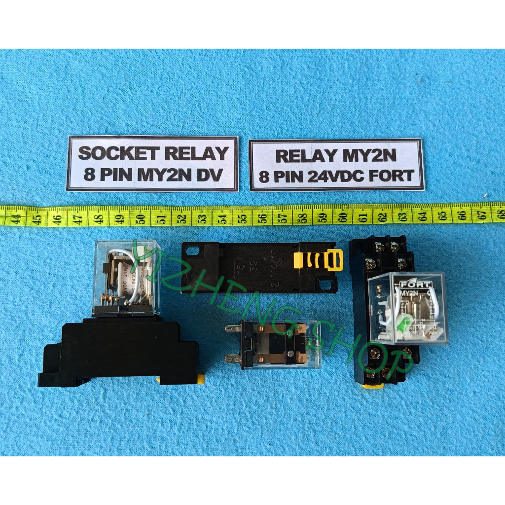 RELAY 24VDC 8 PIN MY2N FORT + SOCKET DV