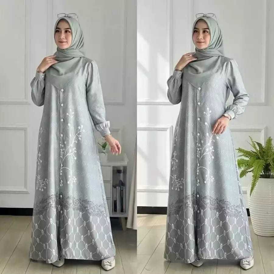 ANJINI DRESS MAXSMARA LUXURY PREMIUM PARTY GAMIS LUXURY MOTIF