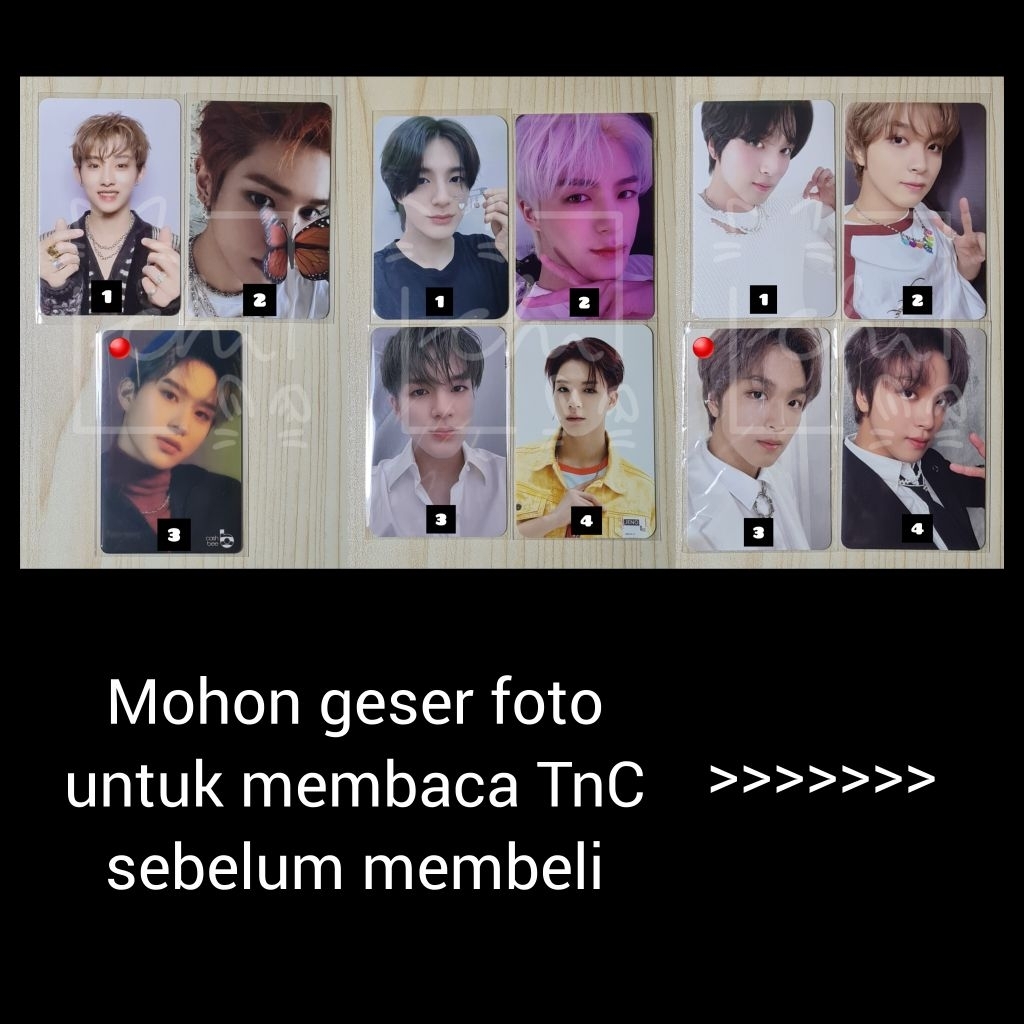 [35k] NCT Photocard อย่างเป็นทางการ Winwin Taeyong Jungwoo Jeno Haechan