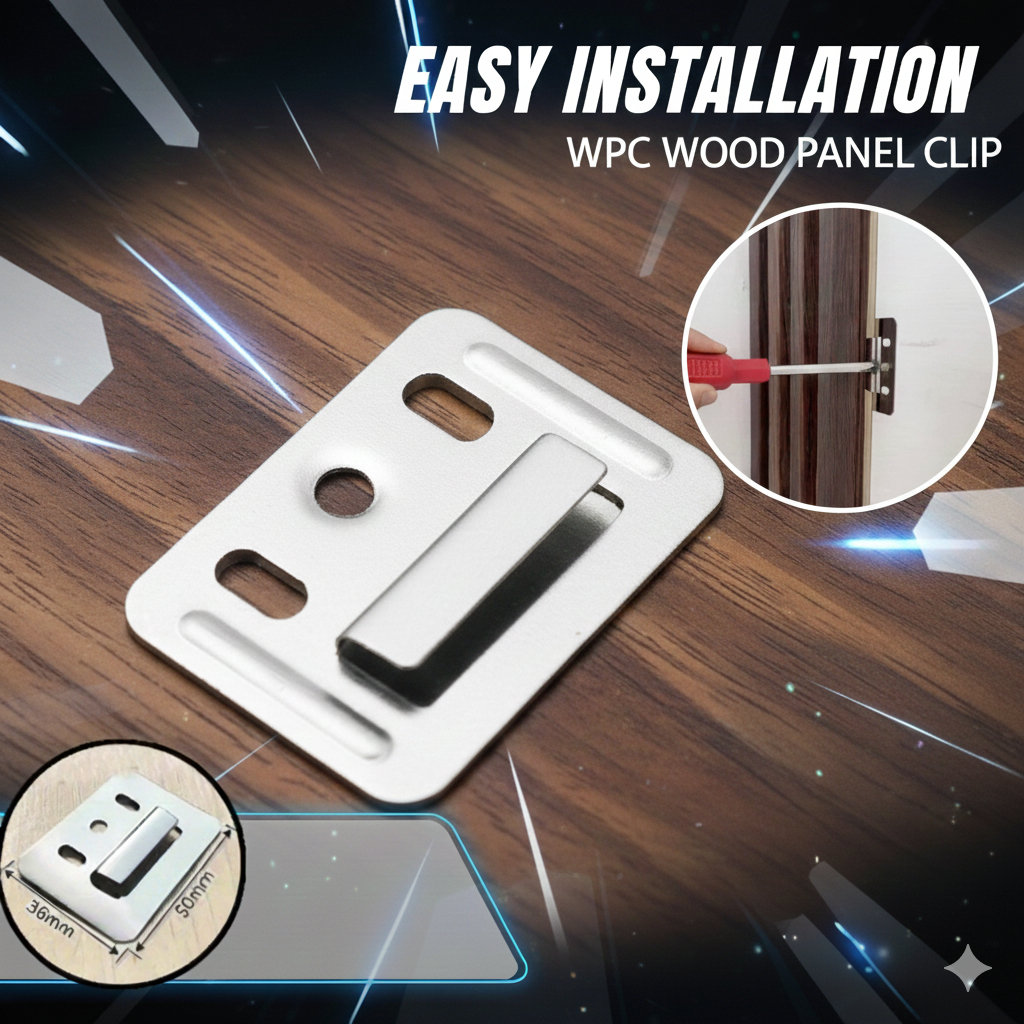 WPC WALL PANELBOARD CLIP WPC INSTALLATION CLIP WPC แขวน wpc 36 มม.