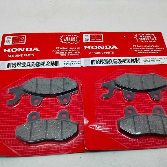 (1 ชิ้น) DISPAD เบรคหน้า KR3 HONDA 3MM ผ้าเบรคหน้า HONDA KR3