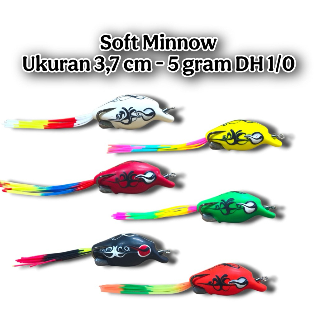 SOFT FRONG รุ่น MINNOW ASIS LURE ขนาด 3.7 ซม. น้ําหนัก 5GRM HOOK 1/0 KESTING BAIT