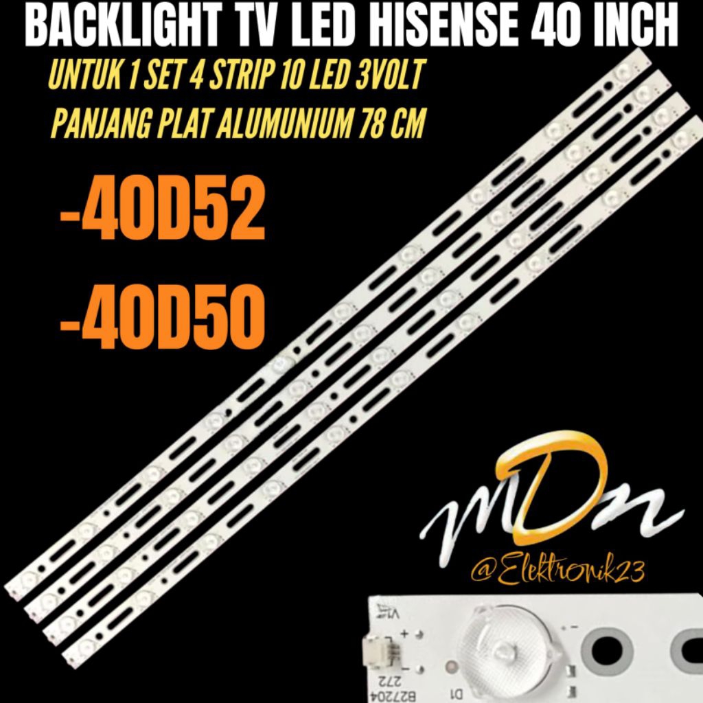 HISENSE 40 INCH LED TV BACKLIGHT 40D50P-40D52P HISENSE 50 INCH TV BACKLIGHT