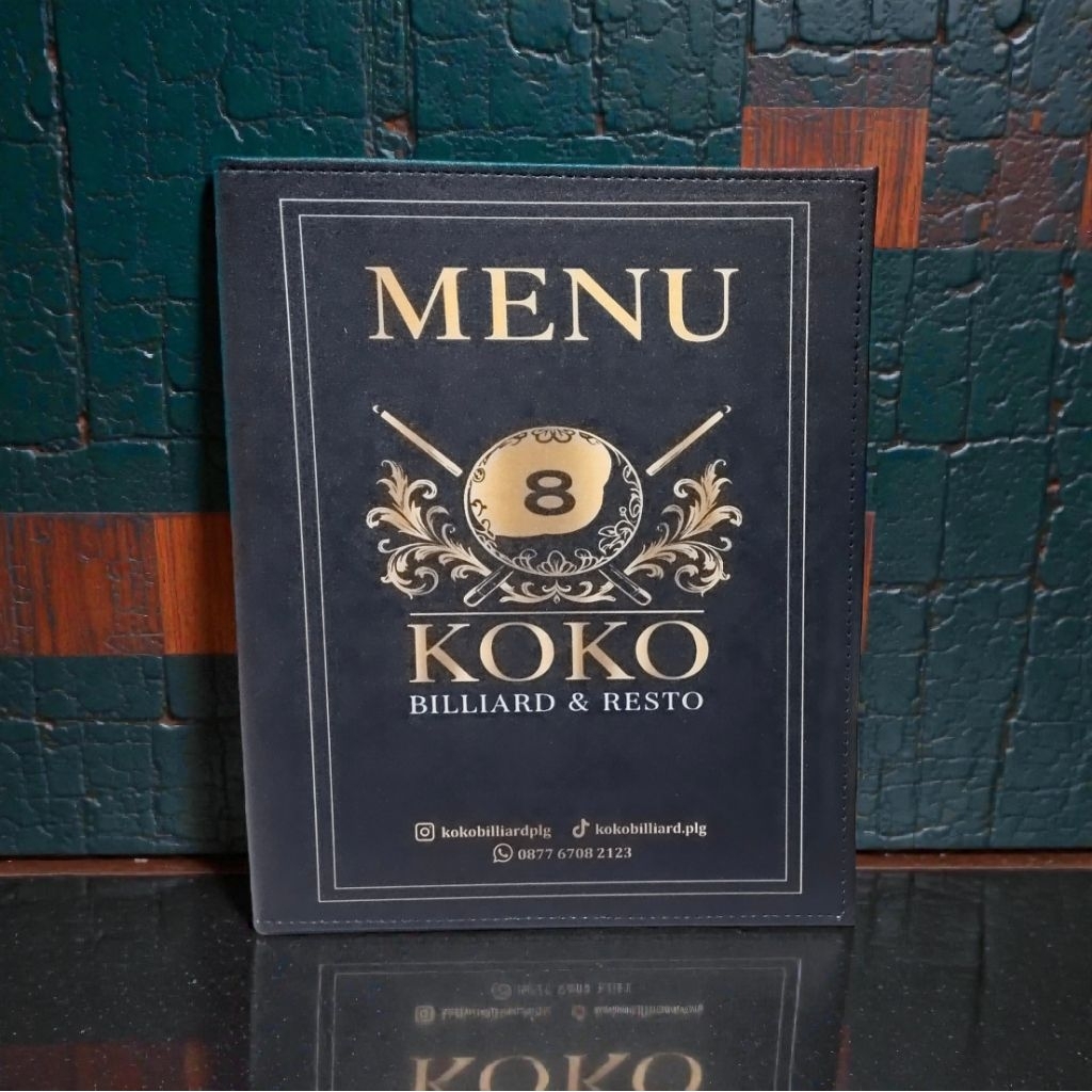 โลโก้ที่กําหนดเองพิมพ์เต็มรูปแบบ RESTAURANT CAFE HOTEL MENU BOOK