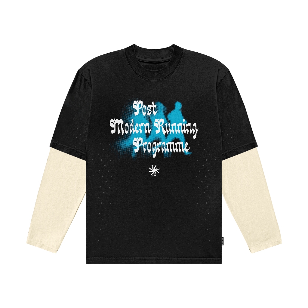 HLWN Running Unisex Long Tee สีดํา - Althea