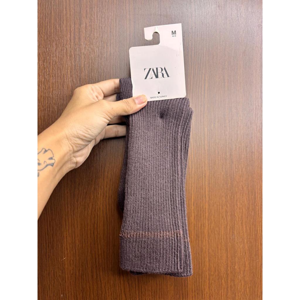 ZARA MEN BROWN KNITTED SOCKS