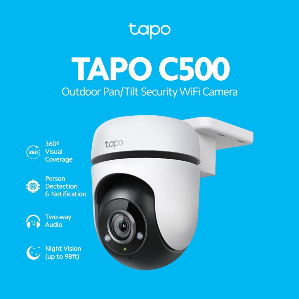 TPLink TAPO C500 Outdoor Pan Tilt 360 Security WiFi Camera IP CCTV