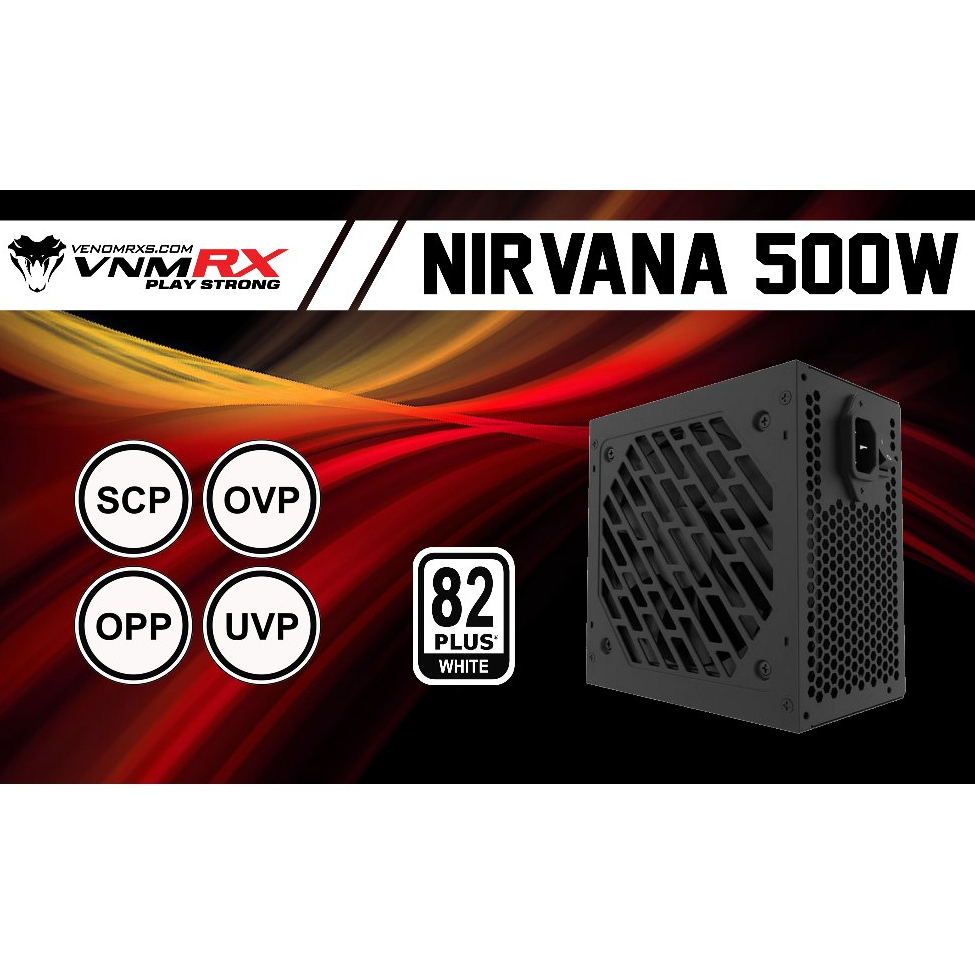 Venom RX Nirvana 500W 82+ PSU สีขาว พร้อมรับประกัน 2 ปี
