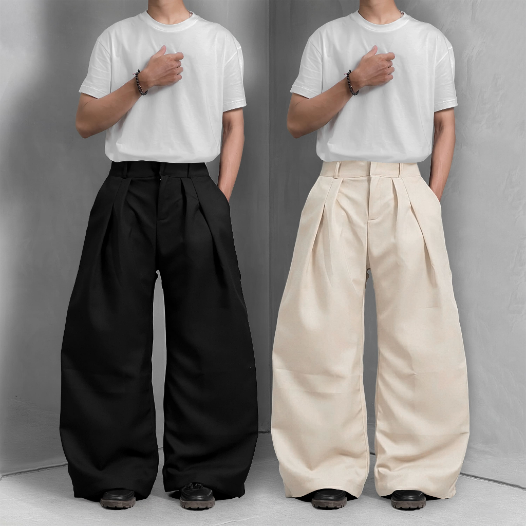 PLEATED BAGGYPANTS / กางเกงจีบผู้ชาย BAGGY