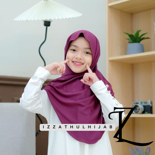 ทันที Meleyot Hijab สําหรับเด็ก Bergo Huma Mleyot Instant Spandex Jersey Instant Hijab Huma Meleyot 