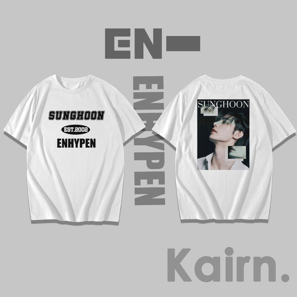 KAIRN - เสื้อยืด SUNGHOON ENHYPEN / ENHYPEN TSHIRT / FANSMERCH