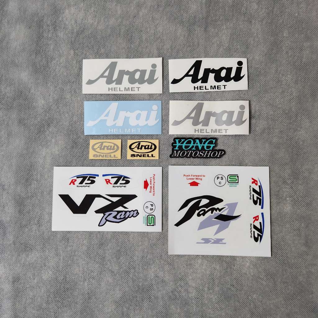 สติ๊กเกอร์ตัด FULLSET ARAI RAM4 VZRAM พิมพ์ตัดเต็มชุด