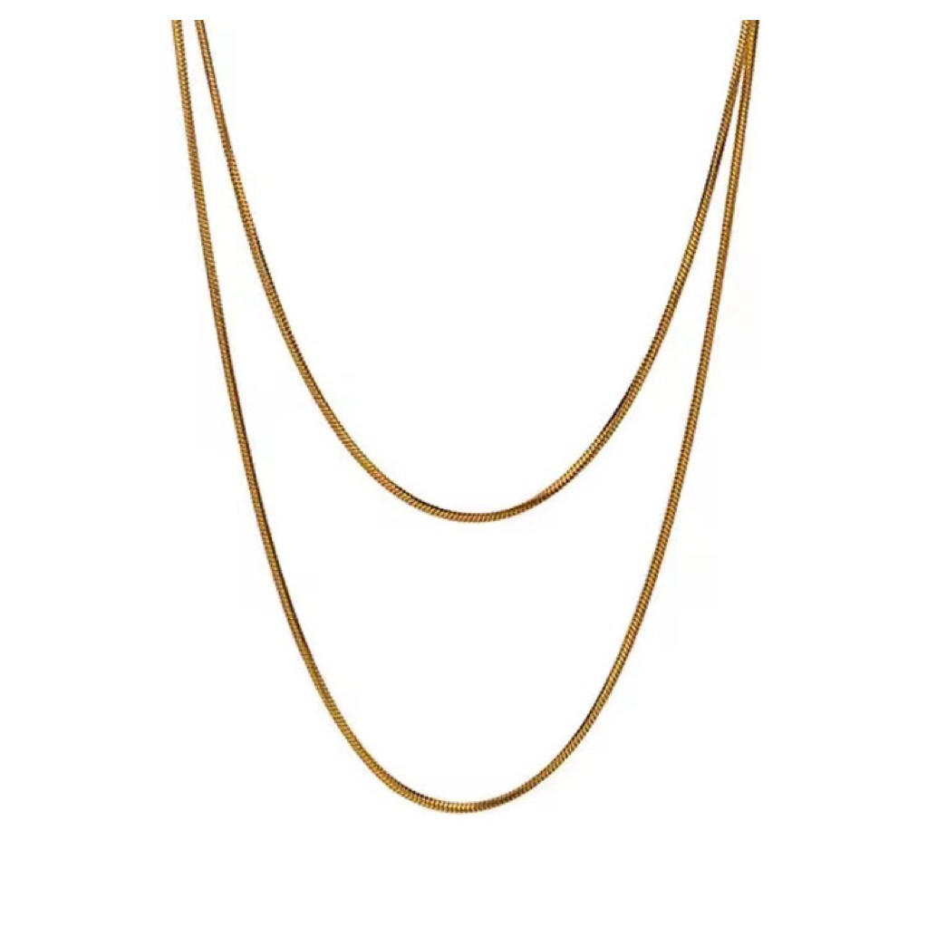 สร้อยคอชั้น Solene - สแตนเลส (เคลือบ PVD ทองแท้ 18K)