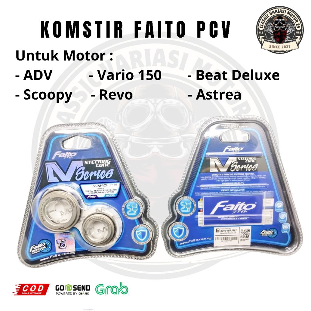 Fanto PCV ADV Vario 150 Beat Deluxe Scoopy Revo astrea คอพวงมาลัย