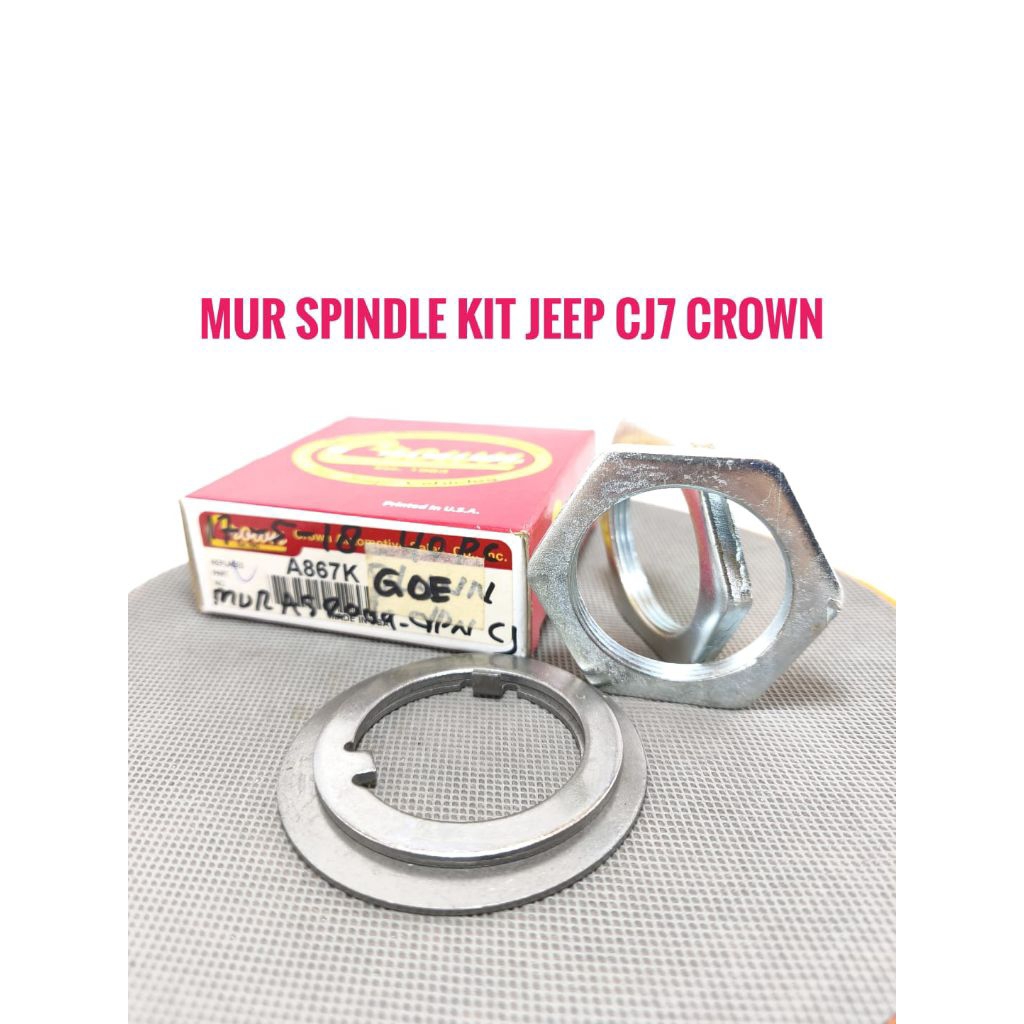 Jeep Cj7 A867K น็อตเพลาหน้า Jeep Cj-7 Crown ยี่ห้อ Made in USA