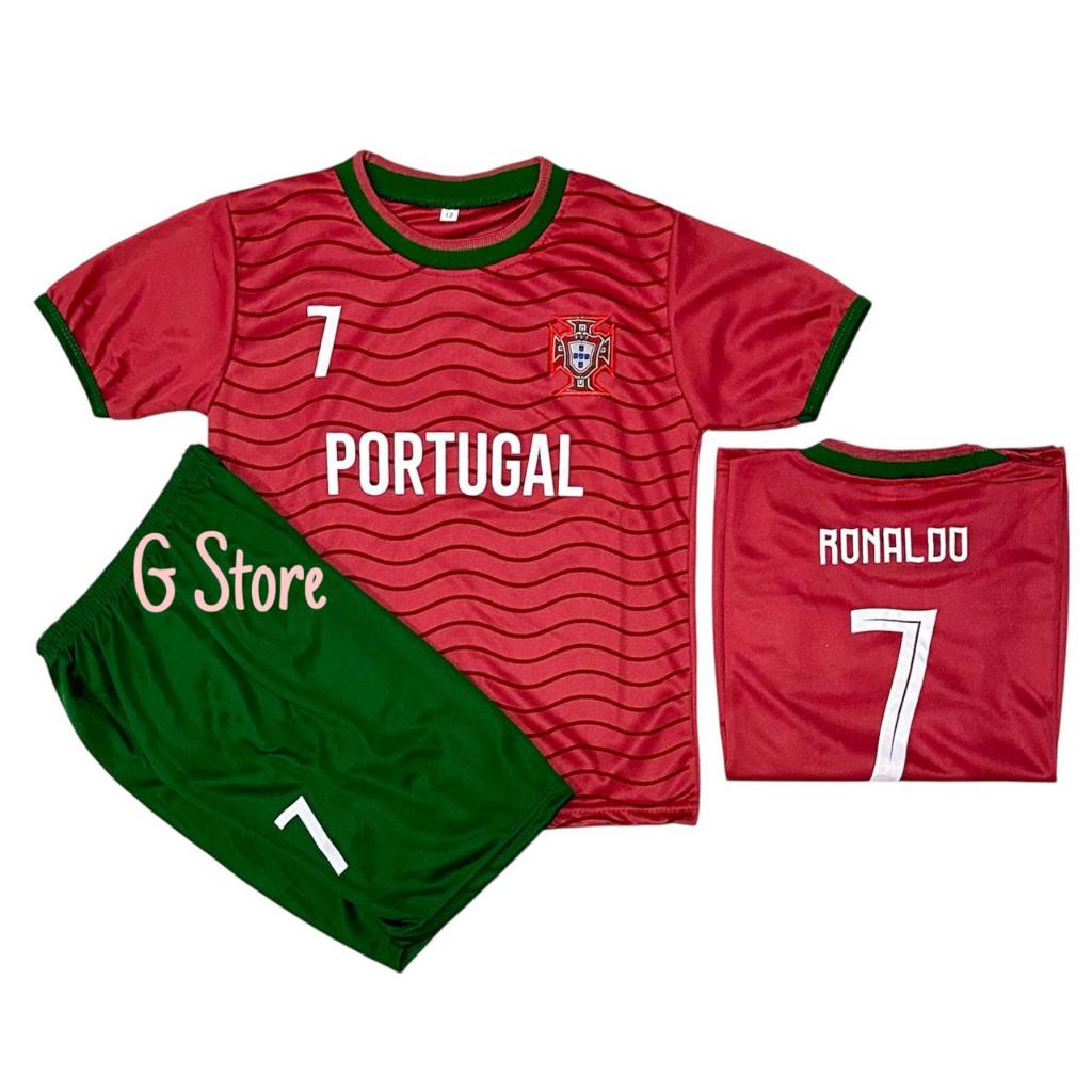 / PORTUBAL FOOTBALL JERSEY / LAST PORTUGAAL KIDS FOOTBALL SHIRT SET 2022-2023