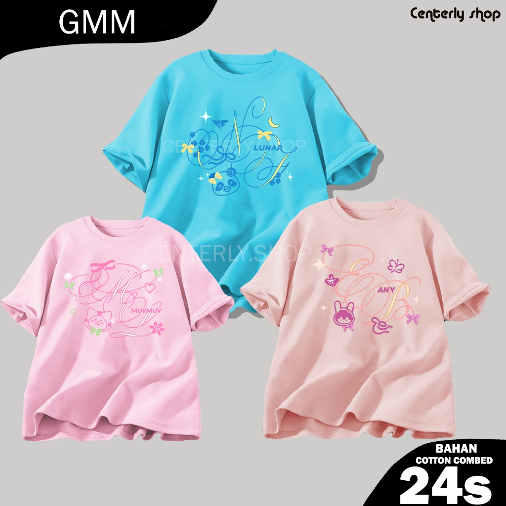 KATUN เสื้อยืด thaienthu ANY Emi Bonnie Lunar Namtanfilm Muvmuv milklove หวีผ้าฝ้าย 24s Unisex overs
