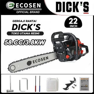 DICKS Alat Pemotong Gergaji Lanjut Bensin Portabel 20/22/24 Inci Asli Baja Mini/Gergaji Mesin/Mesin Gergaji Kayu/Gergaji Kayu