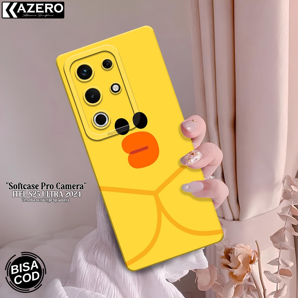 KAZEERO - เคสโทรศัพท์ Itel S25 Ultra 2024 - เคสแฟชั่นการ์ตูน - กล้อง Pro - Itel S25 Ultra 2024 Softc