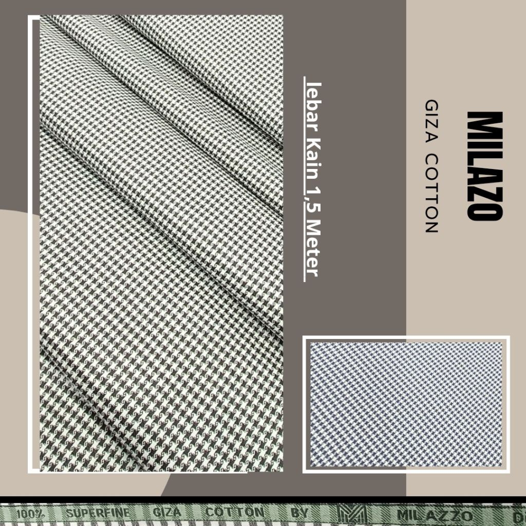 KATUN KEMEJA Giza Cotton Shirt Fabric by Italy