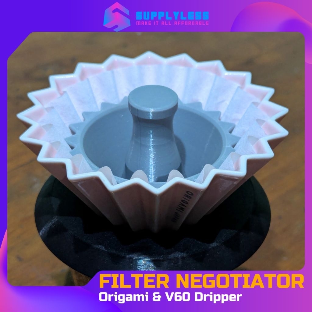 Origami & V60 Dripper Filter Negotiator | เครื่องมือกรองกระดาษฟลัชสําหรับดริปเปอร์กาแฟ