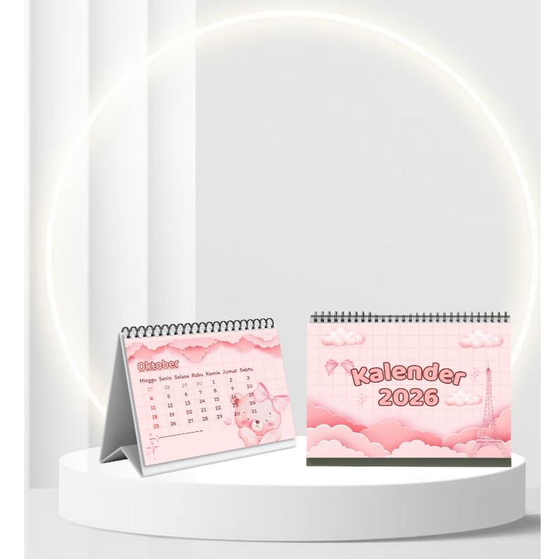 SM_ SITTING CALENDAR 2026/ DESK CALENDAR 2026/ A5 CALENDAR/ AESTTHETIC CALENDAR