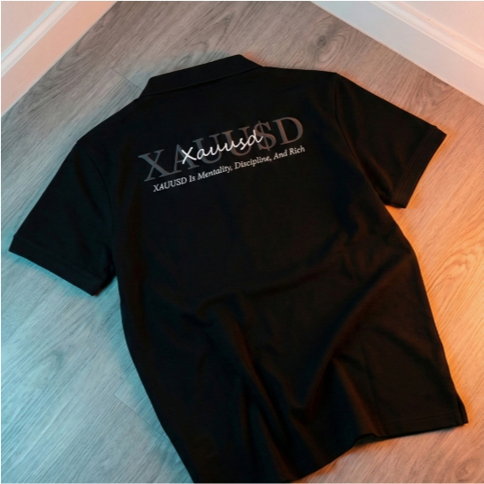XAUUSD เสื้อโปโลปักเต็ม Premium Fx Trader Shirt