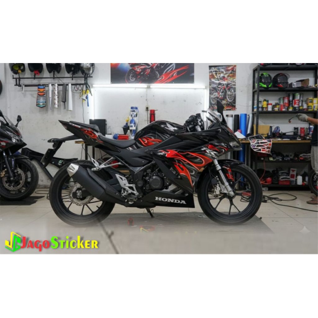 สติ๊กเกอร์ CBR 150R ใหม่ K45R ใหม่ FLAME GRAPHICS / STRIPING CBR 150R 2021 - 2024 ใหม่