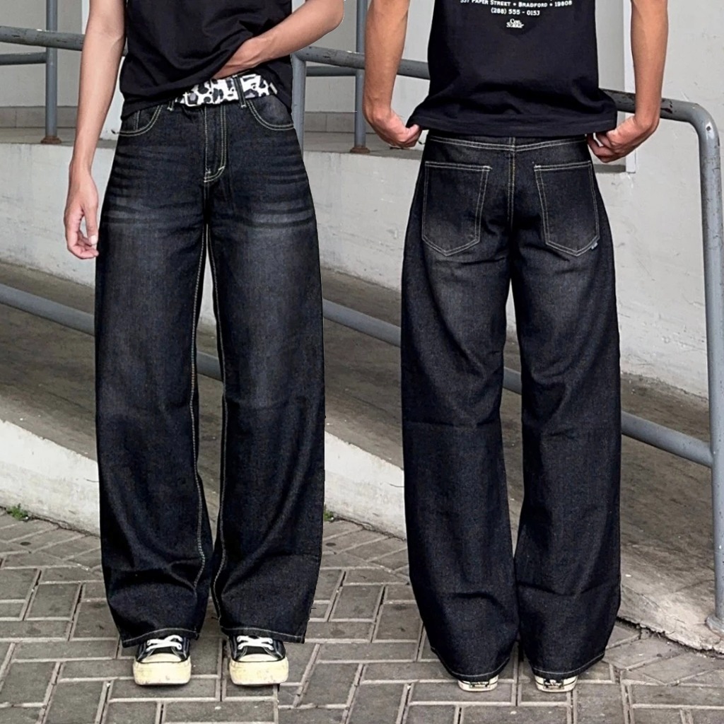 AVY Mens Long Baggy Jeans Baggy Pants