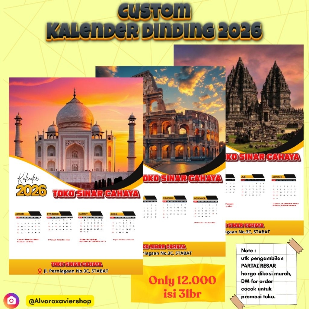 CUSTOM WALL CALENDAR, DESK CALENDAR, MINI CALENDAR 2026, ออกแบบฟรี