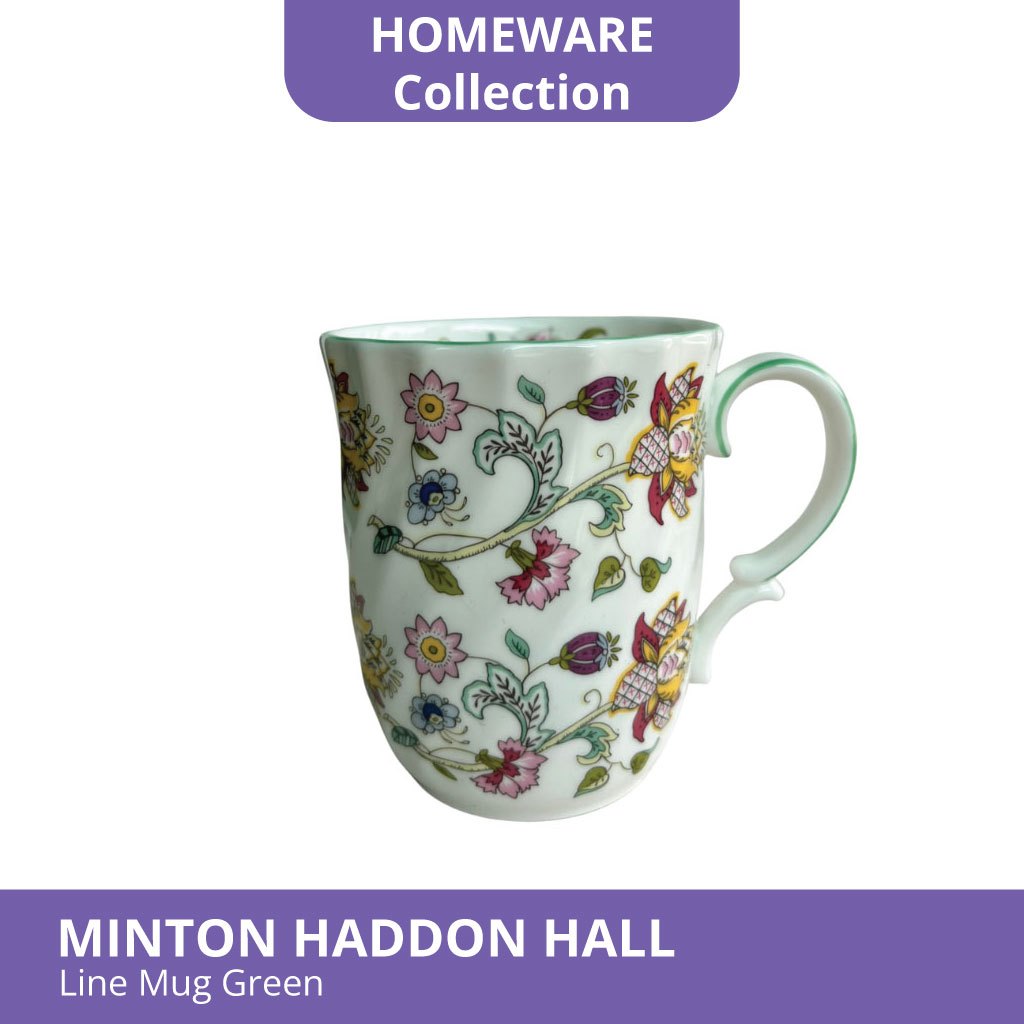 Minton Haddon Hall Line Mug สีเขียว