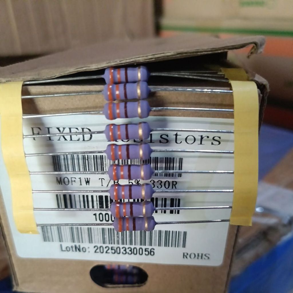 UNGU 10.pcs 330 ohm Resistor 1watt R 330ohm 1 วัตต์ สีม่วง.