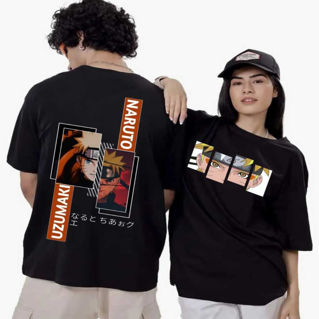 เสื้อยืด Naruto Distro Cotton Combed 30s เสื้อยืด Naruto Uzumaki