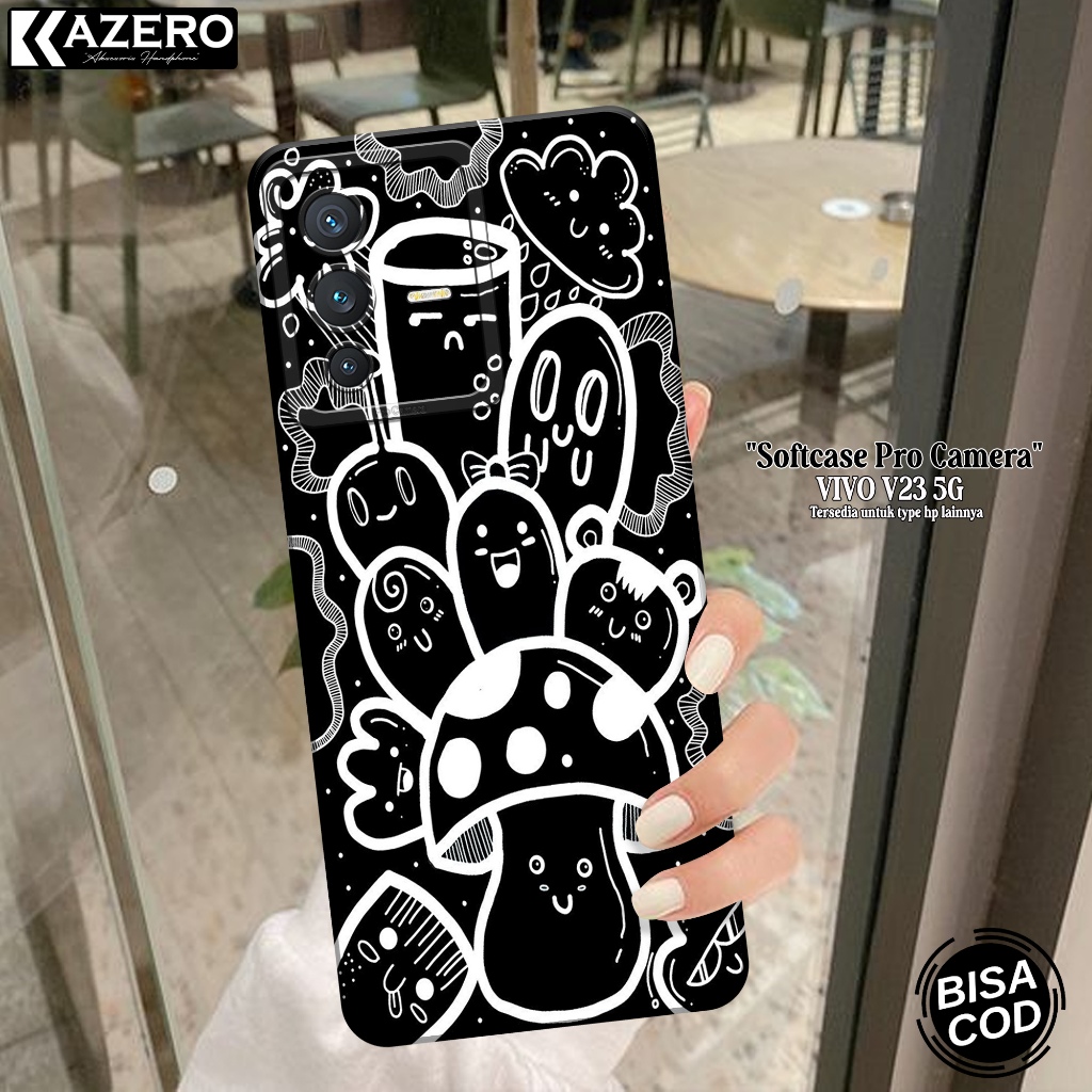 HP ล่าสุด VIVO V23 5G Softcase - เคสแฟชั่น Aesthetic - เคส VIVO V23 5G - เคสซิลิโคนกล้อง Pro - เคส V