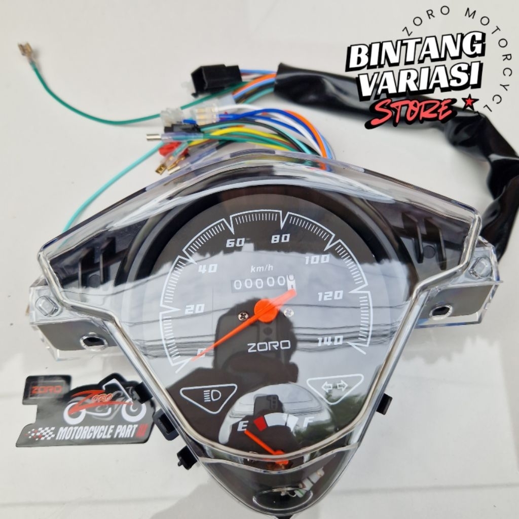 SPEEDOMETER KILOMETER STANDARD COSTUME HONDA BEAT CARBON 2008-2012 CLEAR ZORO IMPORT