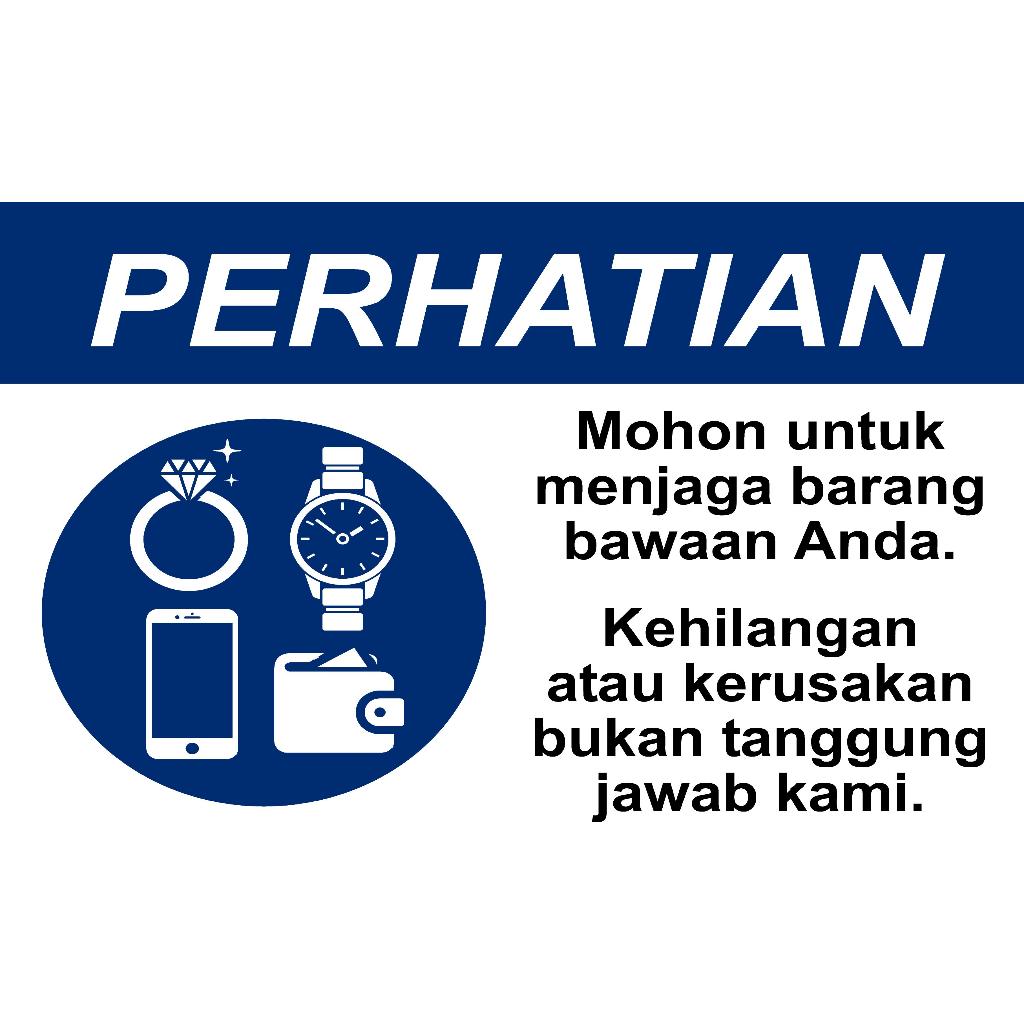 KEEP YOUR BELONGING STICKER UK 15X20 กันน้ํา VYNIL MATERIAL WLBEE