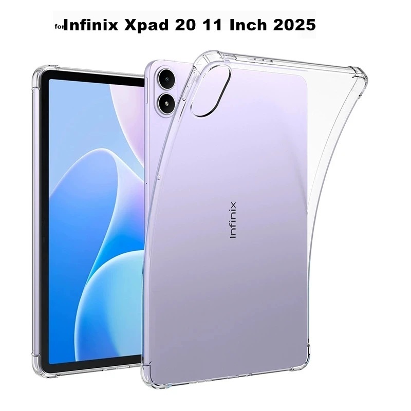 CASE INFINIX XPAD 20 11" / XPAD 11 INCH 2024 ANTI CRACK SOFTCASE SILICONE CLEAR CASE