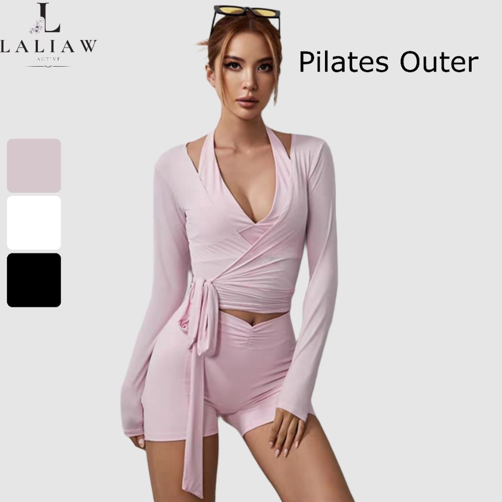 Laliaw.Active - Yuko Pilates คาร์ดิแกน/ ชุดโยคะพิลาทิส Outer Pilates Jacket ชุดกีฬาผู้หญิง