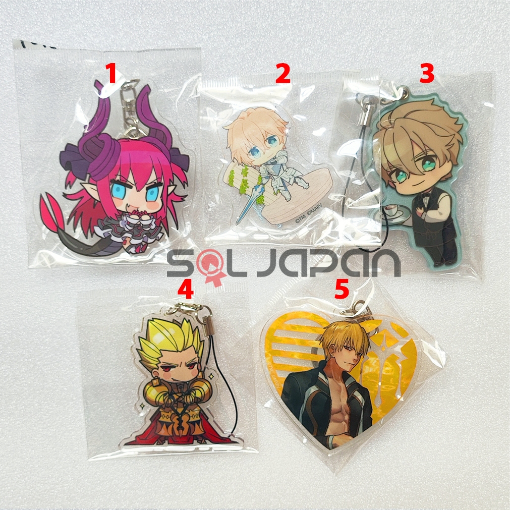 Fate Extella Link FGO Pearl อะคริลิค Keyholder Stand Elizabeth Gawain Gilgamesh