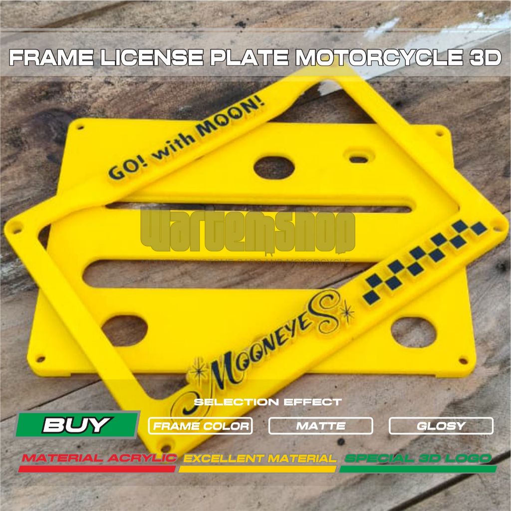 FRAME PLATE MOTOR CYCLE MOON 7