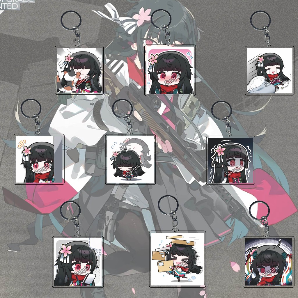 GANTUNGAN Key chain Girls Frontline 2 Exilium Sakura part 01 - Key Chain - พวงกุญแจ - อะนิเมะ